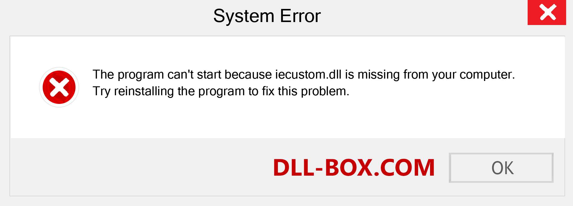  iecustom.dll file is missing?. Download for Windows 7, 8, 10 - Fix  iecustom dll Missing Error on Windows, photos, images